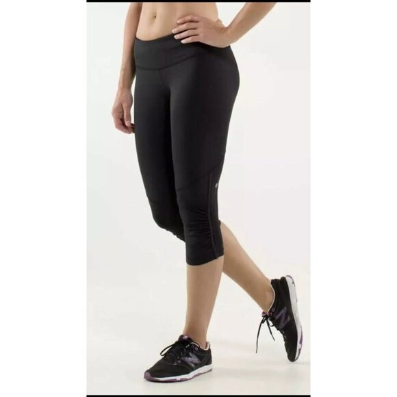 lululemon athletica Pants - Lululemon Run: For Your Life Cropped Legging Size 4